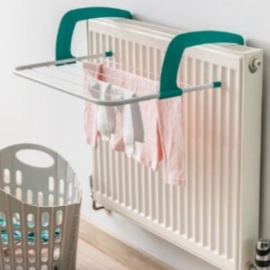 Addis 5 Bar Radiator Airer Metallic